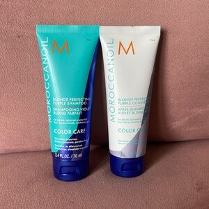 NEW Moroccan oil blonde perfecting shampoo and conditioner